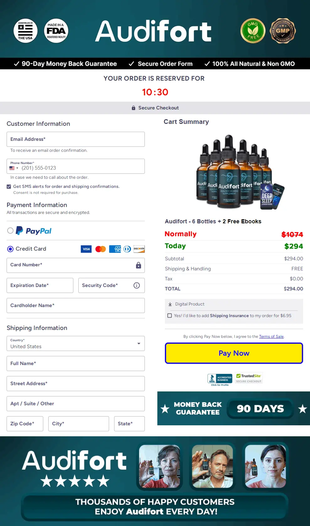 Audifort Secure Checkout